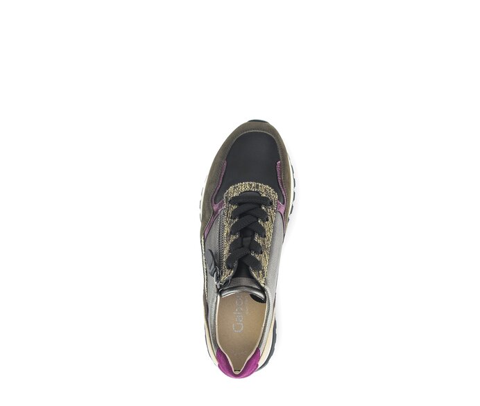 Gabor Damen  Sneaker Low Multicolour - Materialmix Leder