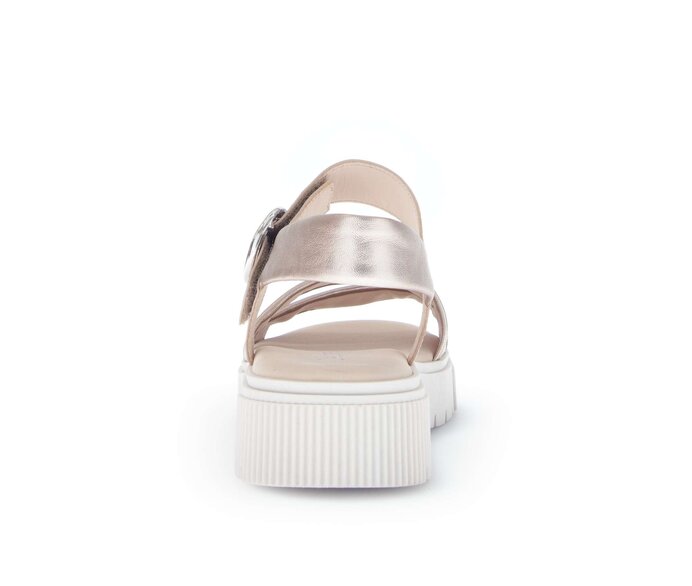 Gabor Damen  Riemchensandale Gold - Effektleder