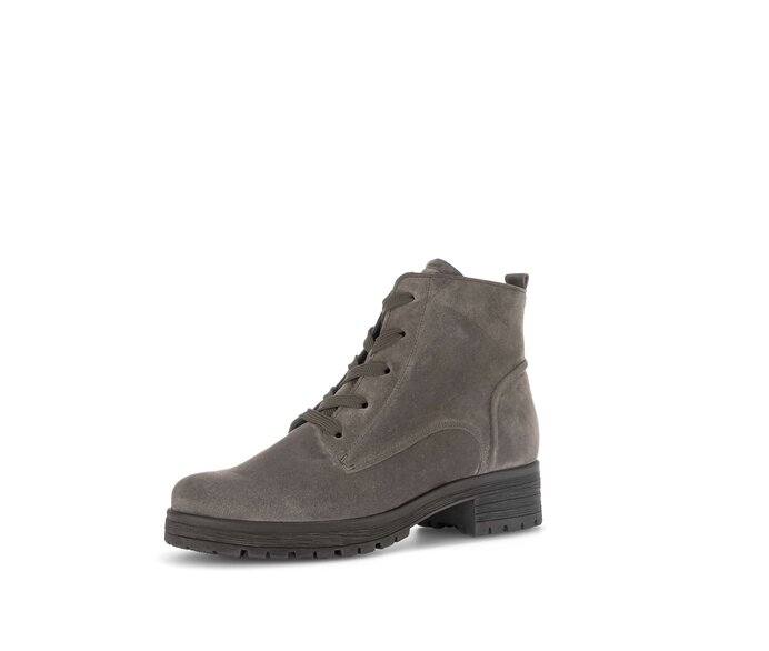 Gabor Damen  Schnürstiefelette Grau - Rauleder