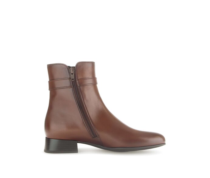 Gabor Damen  Elegante Stiefelette Braun - Glattleder