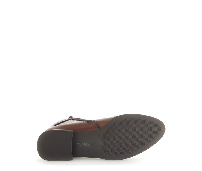 Gabor Damen  Elegante Stiefelette Braun - Glattleder