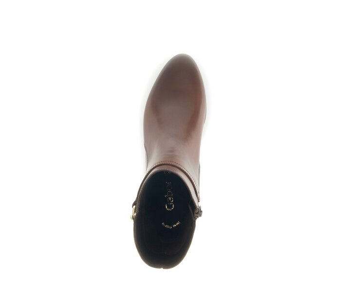 Gabor Damen  Elegante Stiefelette Braun - Glattleder