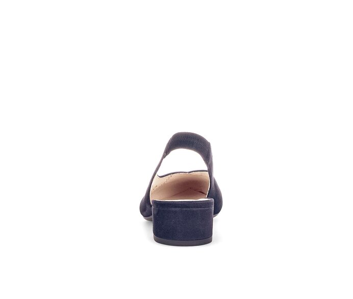 Gabor Damen  Slingpumps Blau - Rauleder