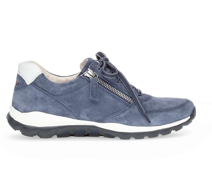 Gabor Damen  Sneaker Low Blau - Rauleder