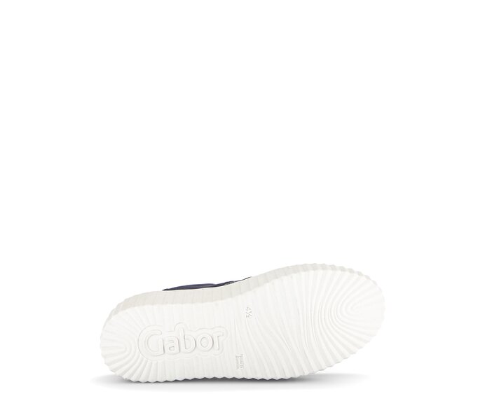 Gabor Damen  Sneaker Low Blau - Materialmix Leder