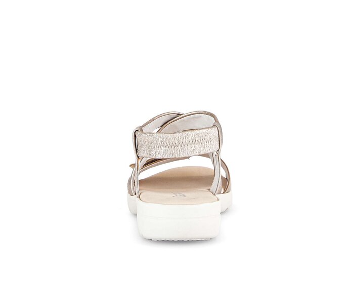 Gabor Damen  Riemchensandale Gold - Effektleder