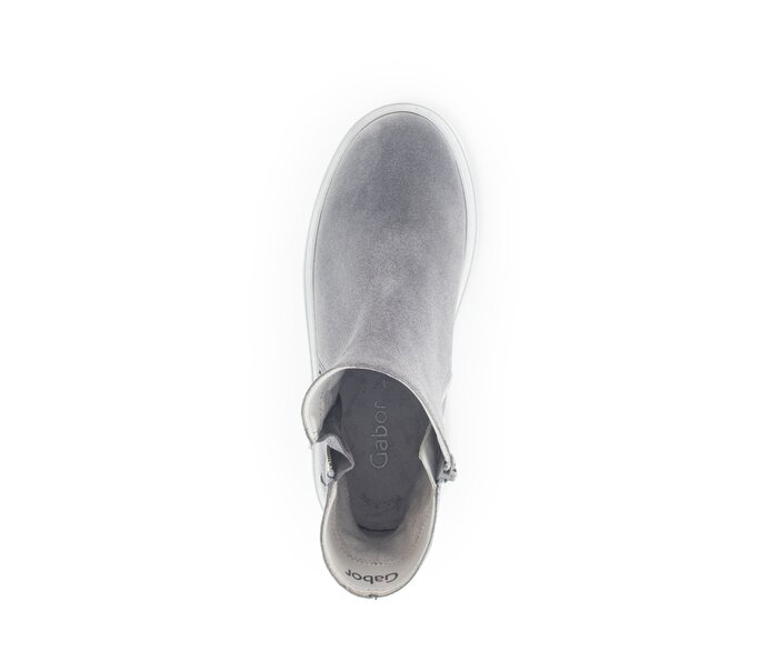 Gabor Damen  Sportliche Stiefelette Grau - Rauleder