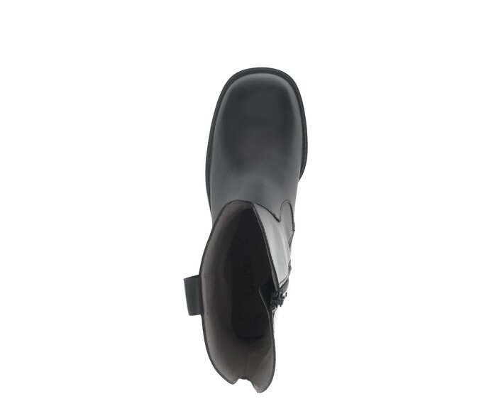 Gabor Damen  Cowboy Boots Schwarz - Glattleder