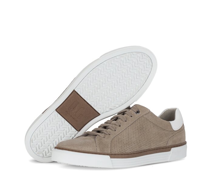Pius Gabor Herren Sneaker Low Beige - Rauleder