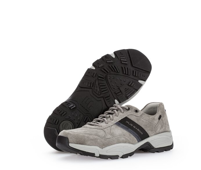 Pius Gabor Herren Sneaker Low Grau - Rauleder