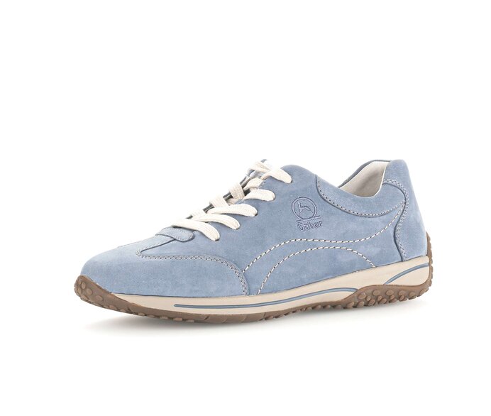 Gabor Damen  Sneaker Low Blau - Rauleder