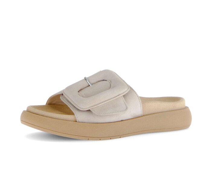 Gabor Damen  Pantolette Beige - Rauleder