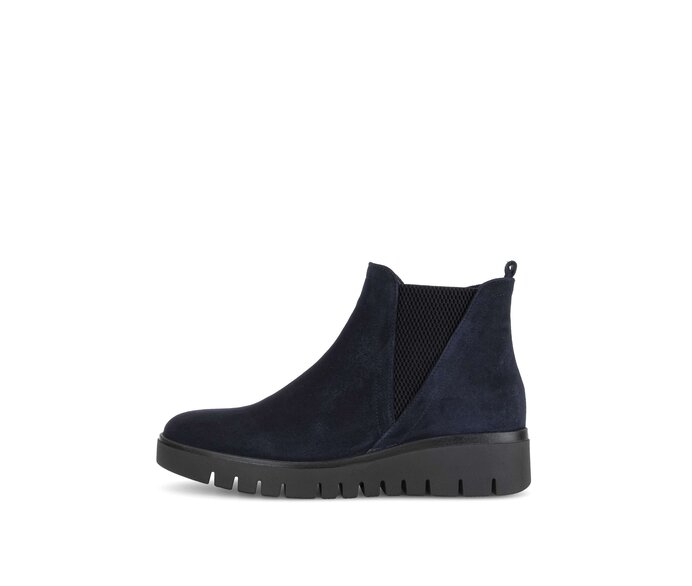 Gabor Damen Chelsea Boot Blau - Rauleder