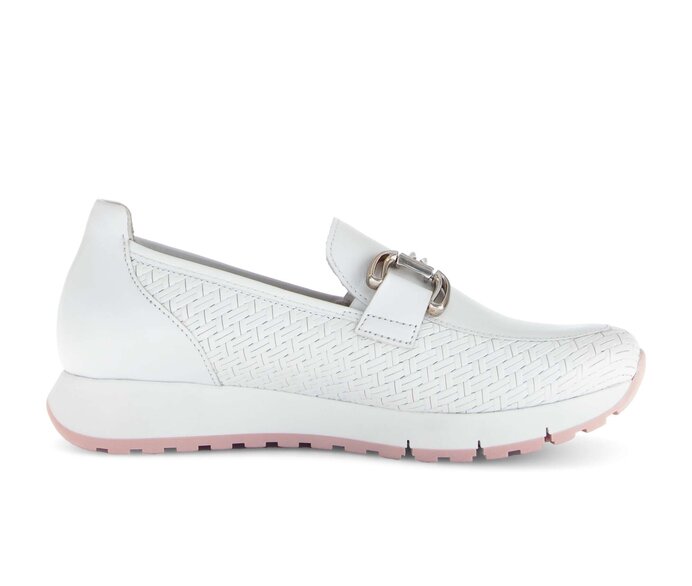 Gabor Damen  Slipper Weiß - Effektleder