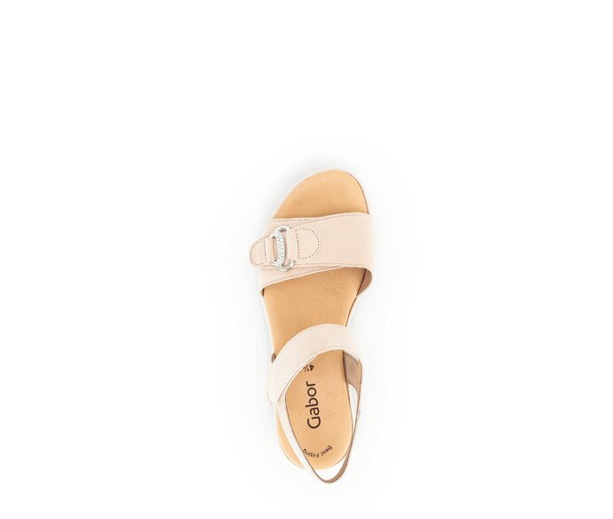 Gabor Damen  Plateau Sandale Rosa - Rauleder