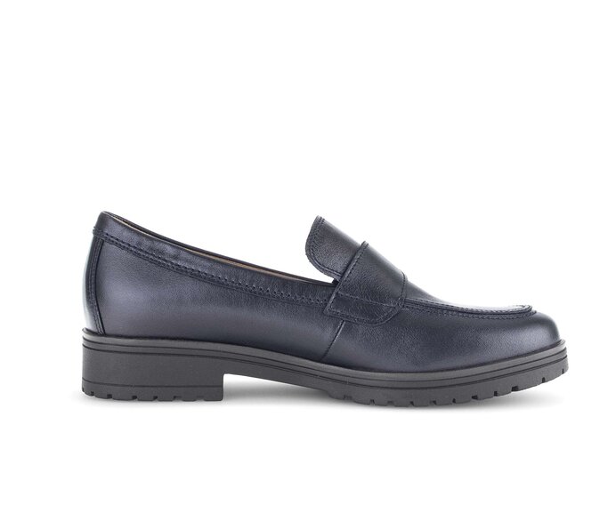 Gabor Damen  Slipper Blau - Glattleder