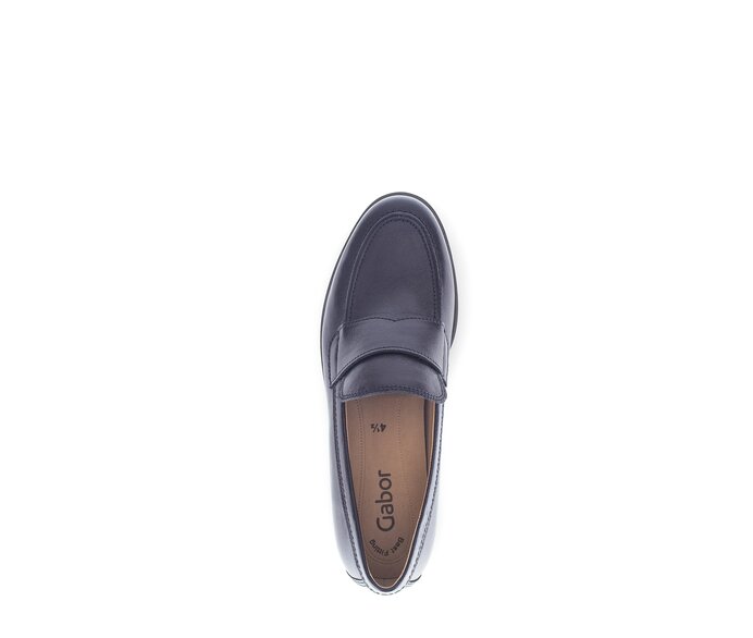 Gabor Damen  Slipper Blau - Glattleder