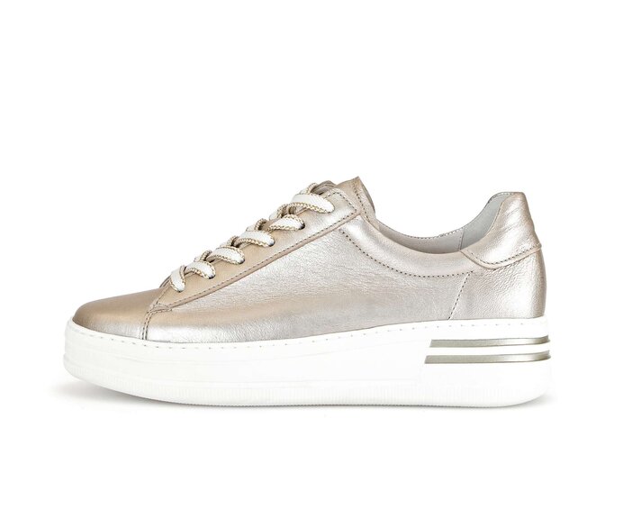 Gabor Damen Sneaker Low Gold - Effektleder
