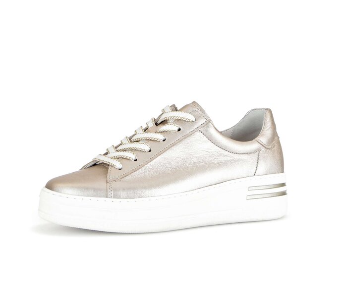 Gabor Damen  Sneaker Low Gold - Effektleder