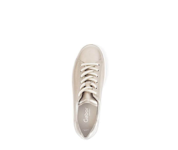 Gabor Damen  Sneaker Low Gold - Effektleder