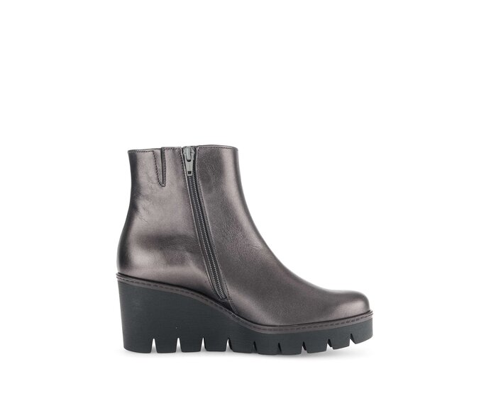 Gabor Damen  Plateau Stiefelette Bronze - Glattleder