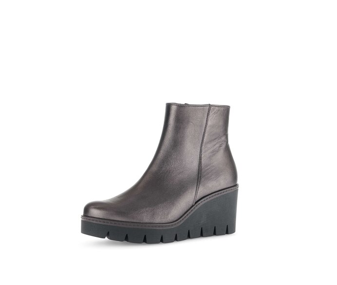 Gabor Damen  Plateau Stiefelette Bronze - Glattleder