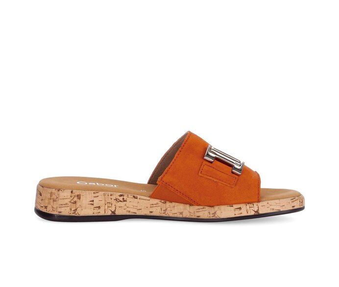 Gabor Damen  Pantolette Orange - Rauleder