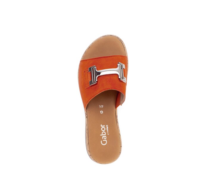 Gabor Damen  Pantolette Orange - Rauleder