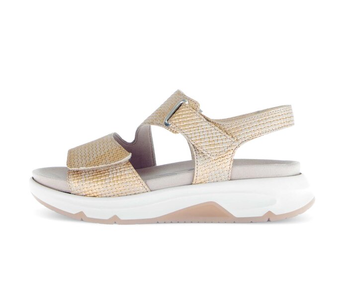 Gabor Damen Trekkingsandale Beige - Effektleder