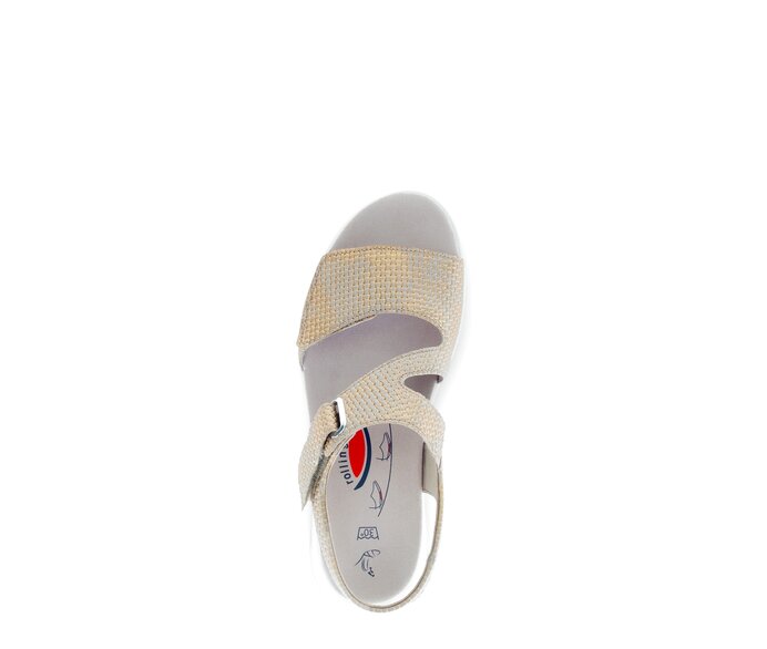 Gabor Damen  Trekkingsandale Beige - Effektleder