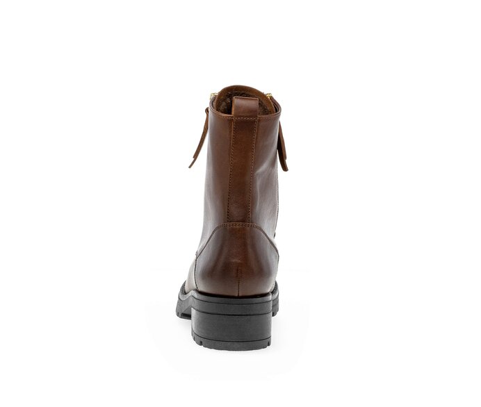 Gabor Damen  Schnürstiefelette Braun - Glattleder