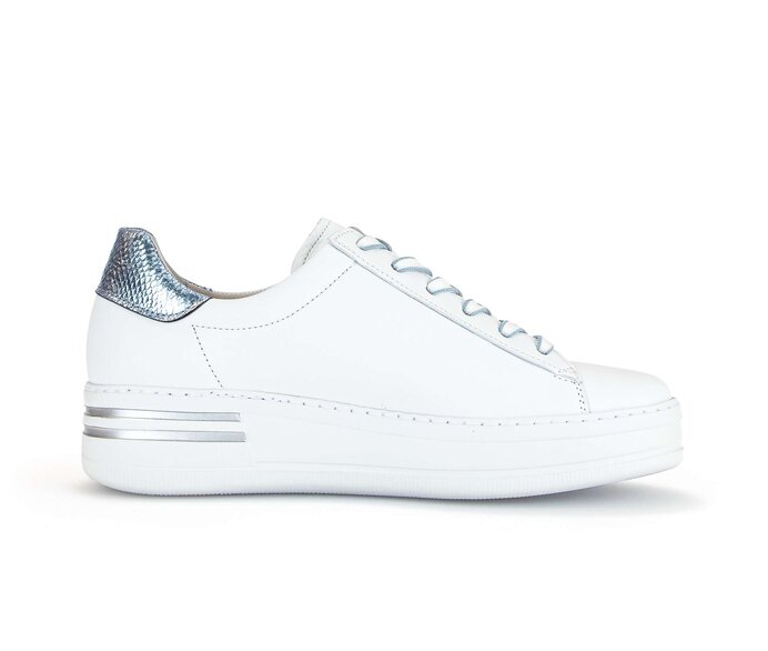 Gabor Damen  Sneaker Low Weiß - Materialmix Leder