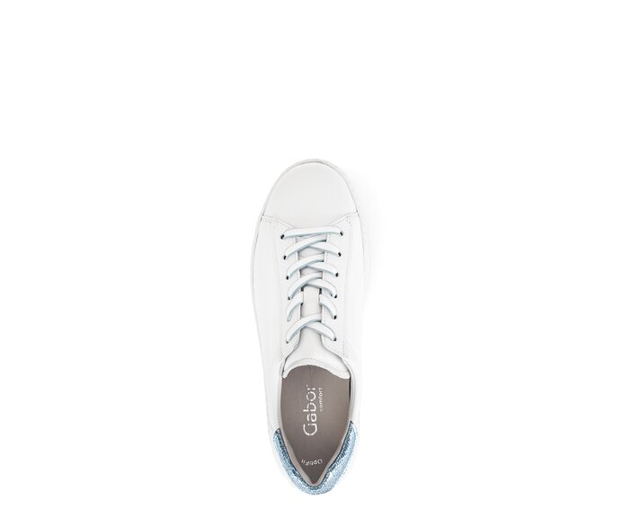 Gabor Damen  Sneaker Low Weiß - Materialmix Leder