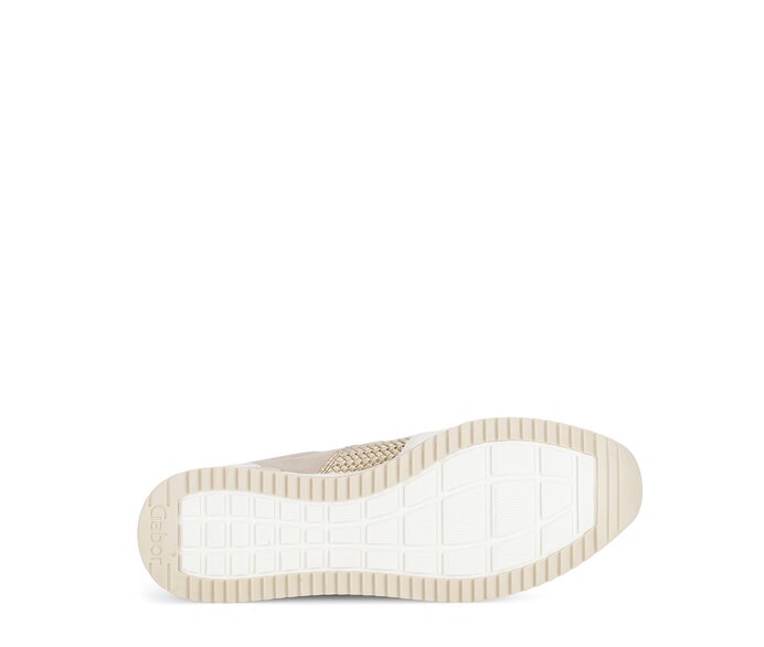 Gabor Damen  Sneaker Low Gold - Materialmix Leder