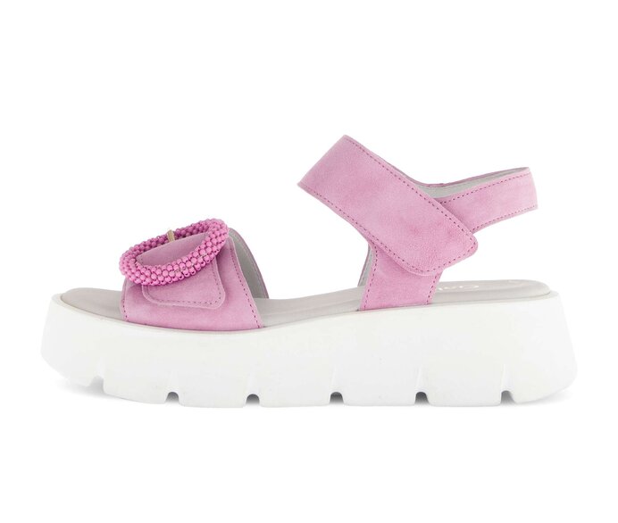 Gabor Damen Plateau Sandale Rosa - Rauleder