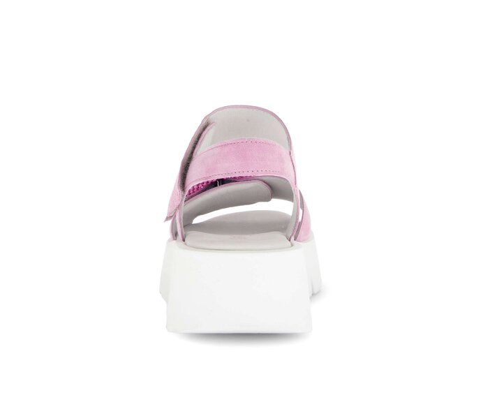 Gabor Damen  Plateau Sandale Rosa - Rauleder