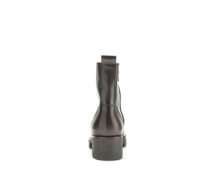 Gabor Damen  Schnürstiefelette Braun - Glattleder