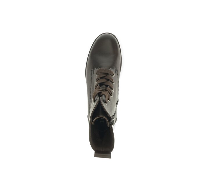 Gabor Damen  Schnürstiefelette Braun - Glattleder