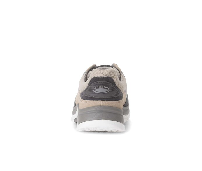 Gabor Herren Rollingsoft Sneaker Low Grau - Materialmix Leder/Textil