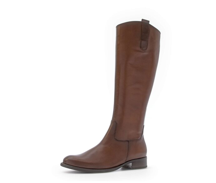Gabor Damen  Eleganter Stiefel Braun - Glattleder