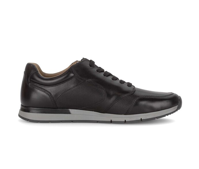 Pius Gabor Herren Sneaker Low Schwarz - Glattleder