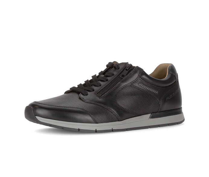 Pius Gabor Herren Sneaker Low Schwarz - Glattleder