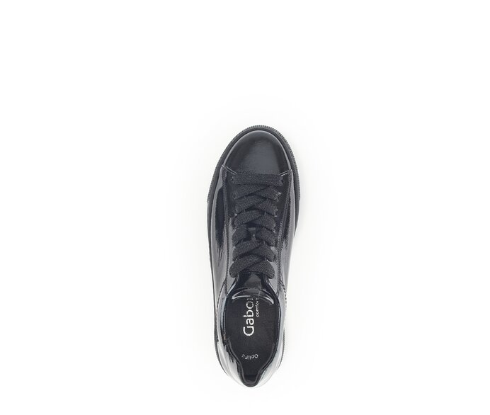 Gabor Damen  Sneaker Low Schwarz - Lackleder