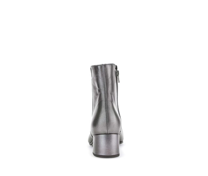 Gabor Damen  Elegante Stiefelette Silber - Glattleder