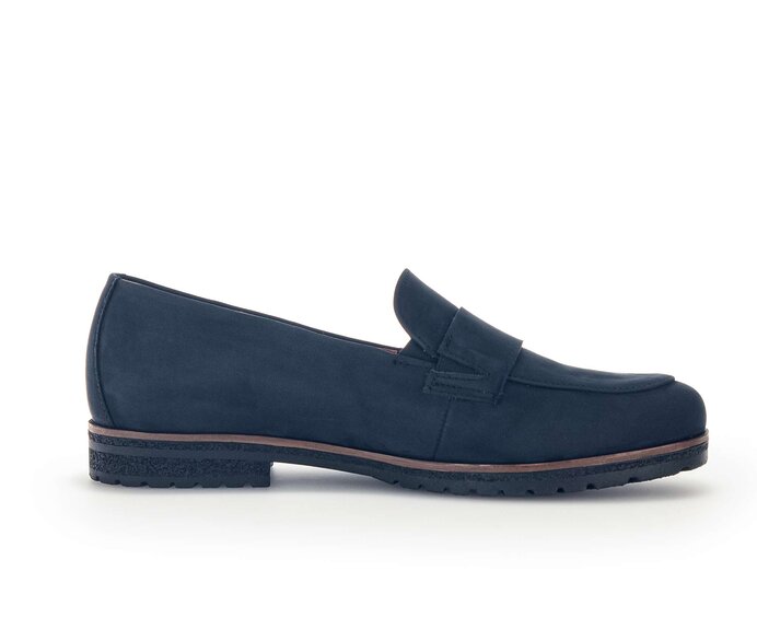 Gabor Damen  Slipper Blau - Rauleder