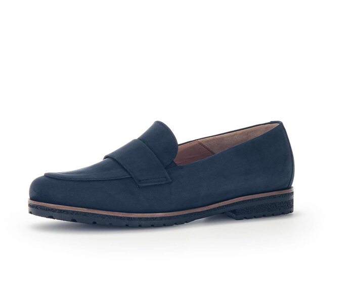 Gabor Damen  Slipper Blau - Rauleder