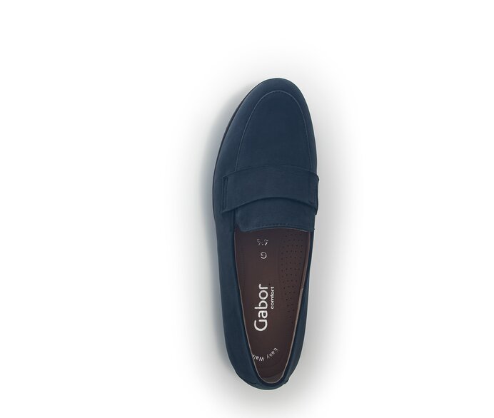 Gabor Damen  Slipper Blau - Rauleder