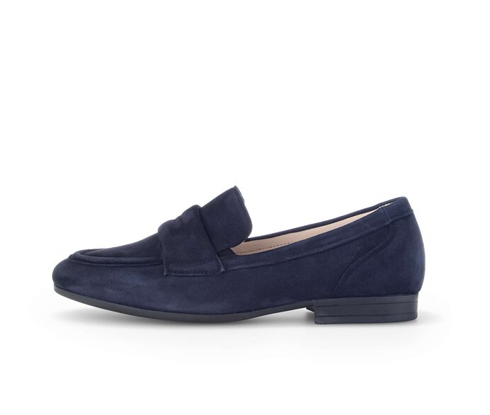 Gabor Damen Slipper Blau - Rauleder