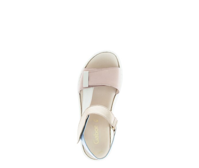 Gabor Damen  Plateau Sandale Multicolour - Materialmix Leder