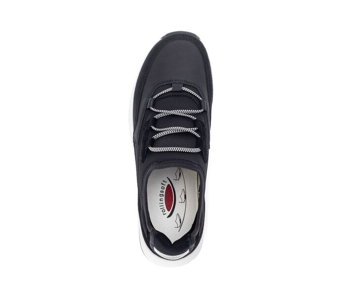Gabor Damen  Sneaker Low Blau - Materialmix Leder/Lederimitat
